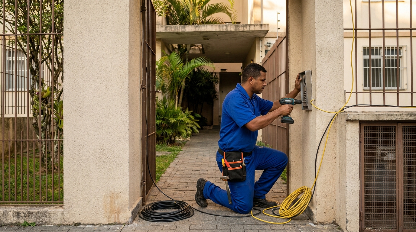 Instalacao de interfone profissional em Bauru‑SP