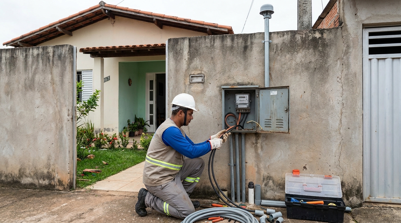 Instalacao de padrao de energia em Bauru‑SP